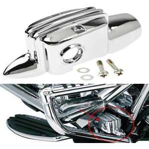 Motorcycle Rear Brake Master Cylinder Cover Fit For Harley Touring Electra Glide Road Glide Road Kings Street Glide 2008-2025 Chrome