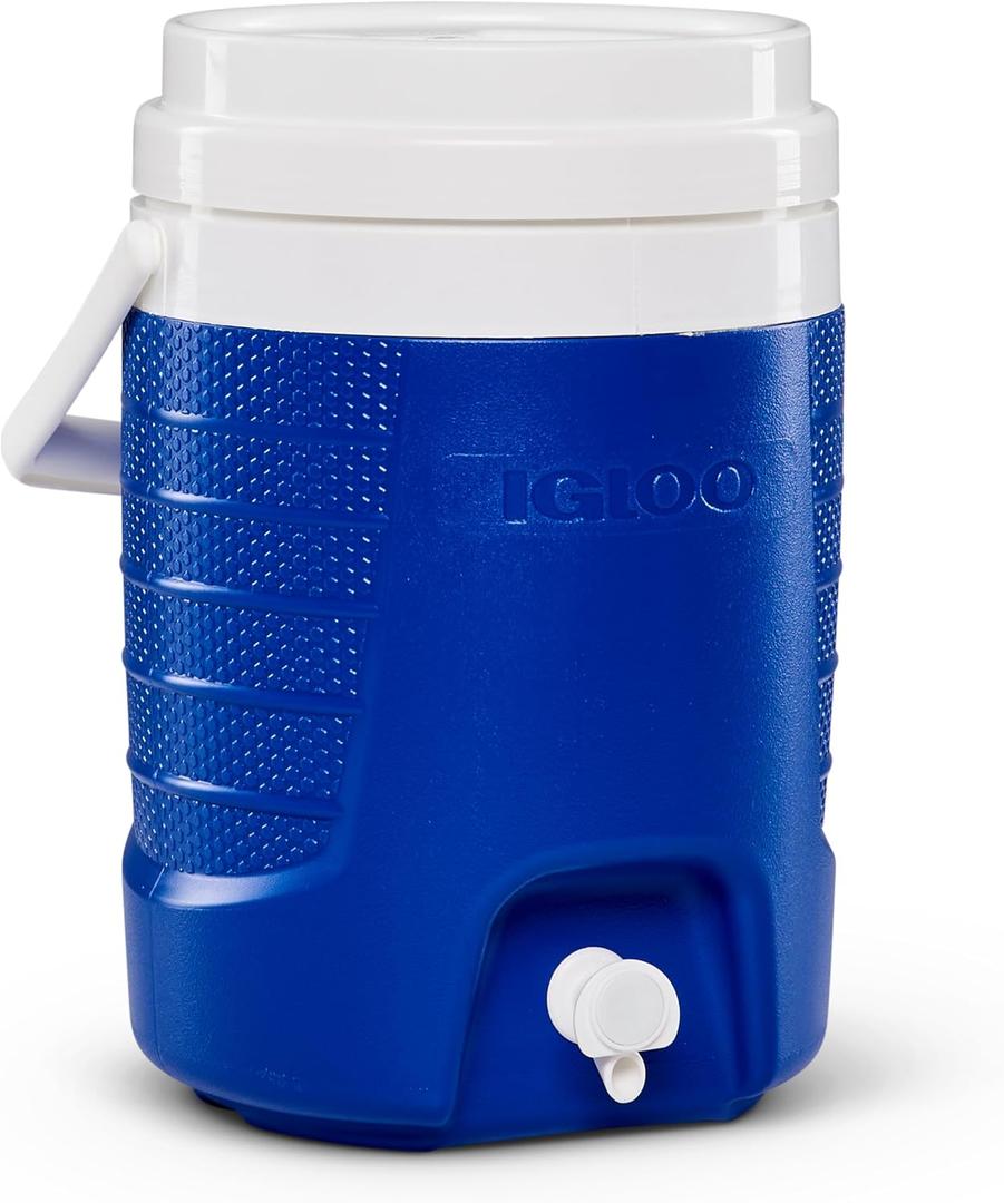 Igloo 2 Gallon Portable Sports Cooler Water Beverage Dispenser, Insulated Cooler Dispenser, Majestic Blue, One Size