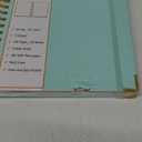 Huhuhero Lined Spiral Notebook Journal, 5 Subject Notebook with Dividers, 7.6" x 10.5", 240 Pages Hardcover Journals for Women Men Writing Work Note Taking, Office School Supplies (Green) (7.6x10.5, Mint Green)