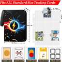 Trading Card Binder 9-Pocket, 900 Pockets Collectible Trading Card Album with 50 Removable Double-Sided Pages for MTG, TCG Game Cards and Sports Cards Storage - Black