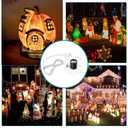 Blow Mold Light Kit Replacement Medium Base LightLight Cord with Switch, for MB48 E26 E27LED Single Light Cord Kit,for Christmas Village Halloween Salt Lamps Home Festive (2 Sets) (White 2 Pcs)