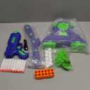 BAODLON Shooting Games Toy for Age 5, 6, 7, 8, 9, 10+ Years Old Kids, Boys - Glow in The Dark Floating Ball Target with Foam Dart Toy Gun, 10 Balls/5 Targets - Ideal Gift