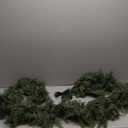 9FT Thick Christmas Garlands with 240 Cedar Branches, 50 Lights, Green Cedar Garland for Christmas Decorations, Artificial Greenery Garland for Table Mantle Wall Indoor Outdoor Holiday Decor