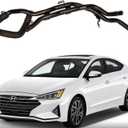 Transmission Oil Cooler Hose & Tube Assembly, Black, Compatible with Hyundai Elantra 2.0L 2017-2021, 1.6L 2017-2018, Veloster 2.0L 2019-2021, OE Number: 97540-F2100, 1 Count