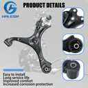 12 PCS Suspension Kit Front Lower Control Arm and Ball Joints Sway Bar Link Tie Rod Bellows Compatible With 2013-2015 Honda Civic