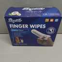 Dog Finger Wipes, 120 Count Ear Cleaner for Dogs Cats Bathing Wipes, Pet Dental Clean Finger Wipes, Natural Puppy Eye Wipes | Soothes Itchy Dry Skin, Coconut Scent Dog Ear Infection Treatment, Exp Date: 20/02/2027