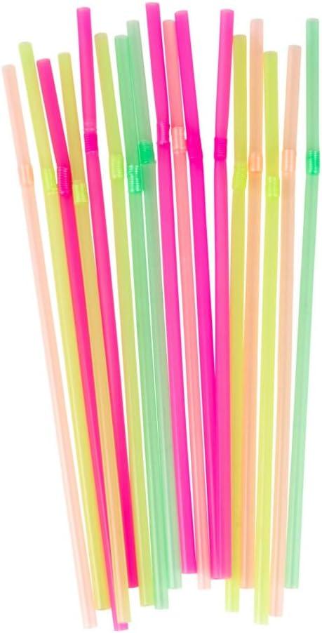 Flexible Straws - Case of 10,500 - Plastic, 60 Packs x 175 - for Restaurants, Cafes & Everyday Use