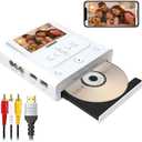 VHS to DVD Recorder, DVD Recorder with HDMI & AV Input, Convert VHS, VCR, Hi8 and Camcorder to DVD, USB, SD or HDD, No PC Needed, 4.3" LCD Preview, Phone Video/Photo to DVD/USB/SD/HDD App Copy