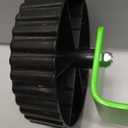 Fabbay Adjustable Support Wheels Auxiliary Wheels 26mm(1 Inch) and 28mm(1.1 inch) Weed Walk Behind String Trimmer for Weed Grass Cutter Gas String Trimmer(Green)