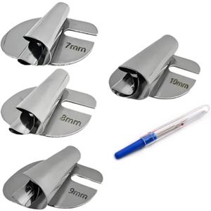 Sewing Rolled Hemmer Foot for Sewing Machine Sewing Rolled Hemmer Foot Sewing Machine Accessories of Guide Sewing Foot (Rolled Hem 4pc（7|8|9|10mm）)