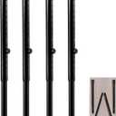 Folding Adjustable Table Legs 4 PCS, Adjustable Height 22.5- 34.5 DIY Desk Legs, Foldable Furniture Legs for Outdoor Camper, RV, Coffee Dinner Table, Tabletops, Kitchen