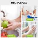 SWIFTLITE Disposable Vinyl Gloves, Food Safe, Latex-Free Powder-Free Clear Plastic Gloves for Cooking, House Clean, Food Prep (White, L)