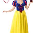 Spooktacular Creations Snow Princess Dress Costume Women, Adult Halloween Costume with Headwear for Theme Parties, M