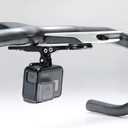 Aero Integrated Handlebar System Out Front Bicycle Computer Mount for Garmin Edge Wahoo Elemnt Bryton Fits Canyon CEP Cockpits and Wilier Filante Bar Handlebar and More (Black A)