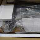 PayLessHere L Shaped Desk Corner Gaming Desk Computer Desk with Large Desktop Studying and Working and Gaming for Home and Work Place,Brown