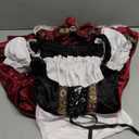 HAPNBCELE Womens Oktoberfest Costume, German Dirndl Dress Traditional Bavarian Costume Beer Carnival Outfit Slim Fit Size S