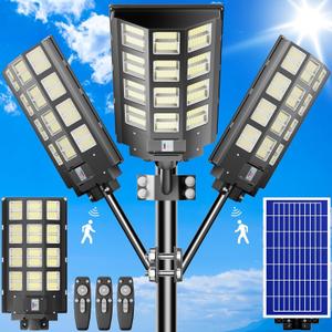 loyoele 3-Pack 9600W Solar Parking Lot Lights 360000LM 7000K LED Solar Street Lights Outdoor Waterproof Dusk to Dawn Street Lights Solar Powered,with Motion Sensor,Yard (3200W-3Pack) loyoele 3-Pack 9600W Solar Parking Lot Lights 360000LM 7000K LED Solar Street Lights Outdoor Waterproof Dusk to Dawn Street Lights Solar Powered,with Motion Sensor,Yard (3200W-3Pack)