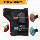 Boine Left Driver Side Tail Light Compatible With 2015 2016 2017 Ford F150 F-150 Rear Light Brake Lamps - Bulb Included(Left Driver Side)