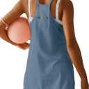 VIUTIL Womens Athletic Dress Built in Shorts Hot Shot Mini Dress Spaghetti Straps Tennis Workout 2026 Summer Romper Dress