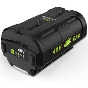 OP4060 40V 6.0Ah Lithium Battery Replacement for All Ryobi 40-Volt Power Tools OP4015 OP4026 OP40201 OP40261 OP4030 OP4040 OP40401 OP4050 OP40501 OP4050A OP40601 OP4060A RY40200 RY40403 RY40204