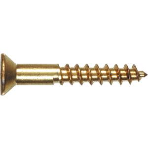 The Hillman Group 35092 Brass Flat Head Phillips Wood Screw, 10 x 2 1/2-Inch, 25-Pack