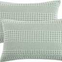 Pacific Coast Goose Feather and Down Bed Pillows Standard Size Set of 2, Hotel Pillow for Sleeping, Downproof, Soft, Fluffy, 100% Cotton Shell