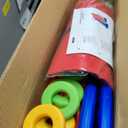 Giant 4 Row Game with Carrying Bag and Mesh Fabric .Giant 4-to-Score Game Set Suitable for Indoor and Outdoor Holiday Parties and Family Gatherings. Blue red