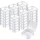 36PCS Organizer Box, Small Organizers and Storage Containers Rectangle Holder Plastic Cases for Clay Beads Bracelet Making DIY Jewelry Craft Nail