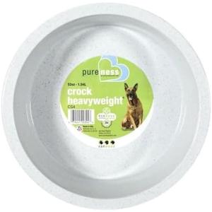 Van Ness Crock Heavyweight Dish Food Bowl for Dogs Large 52 ounces - 2 Pack