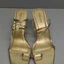 Carcuume Women's Square Toe Heeled Sandals Strappy Kitten Heels, size 10
