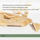 Quad Toggle Switch Cover Solid Bamboo Wood Cover Plate Natural Grain Light Switch Cover