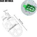 Motorcycle Foot Pegs Footpegs for CRF50 CRF70 CRF110 XR50 XR70 | CNC Aluminum, foot Rests,for XR110 CRF XR 50 70 110 M2R SDG DHZ KAYO Dirt Bike Pit Bike,Green
