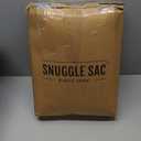 Snuggle Sac Queen Size Blanket for Bed, Soft Luxurious Bedding Blankets, Large Fuzzy Plush Microfiber Blankets, Washed Blue, 90x90 inches