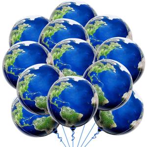 KatchOn, Huge Globe Balloons Set - 22 Inch, Pack of 12 | Earth Balloons | World Balloon, Earth Day Decorations | Travel Decorations | Bon Voyage Party Decor | Back To School Dcor