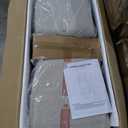 ManyStars P64MX 5-Piece Set,Round Dining Table with Special-Shaped Legs and 4 Upholstered Chairs for Kitchen,Breakfast Nook,Living Room(Antique Blue)