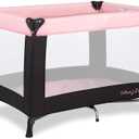 Dream On Me Nest Portable Playard , Award-Winning Lightweight Travel Playpen for Baby. Quick Fold, Mesh Sides, Foldable Mattress Pad, No-Tool Assembly, Meets ASTM/CPSC Standards -Pink