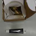 Shower Head Holder Handheld Shower Wand Holder Adjustable Shower Head Bracket Shower Wall Mount Holder, Polished Brass/Gold Finish, Drill Free Glue Installation