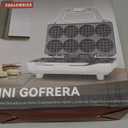 SugarWhisk Mini Waffle Maker Machine, Tiny Waffle Bites Iron for Kids, Bake 8 x 2'' Tiny Waffle Bites, Small Waffle Maker, Compact & Easy Use, Non Stick Surface, Recipe Included, White