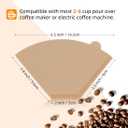 3 x Coffee Filters 2, 2 Coffee Filters Cone, Unbleached Paper Coffee Filter #2, Fit for 2-6 Cup Pour Over and Drip Coffee Maker, 100 Count
