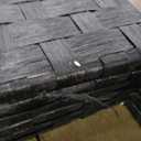 Red Lantern 7 ft. Tall Woven Fiber Black-6 Panel Room Divider