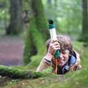 Hape Hide &-Seek Periscope| Bamboo & Plant Plastic Periscope for Hide &-Seek & Spy Games for Children Ages 5 & Up, Green (E5569)