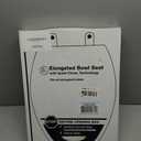 KOHLER Stonewood Quiet-Close, Elongated Toilet Seat Soft Close, Durable Wood, Easy Installation, Universal Fit, Home Essentials, White Finish, K-20466-0