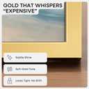 Homeforia 12x24 Picture Frame Gold, High End Metal 12x24 Poster Frames with Mat 8x20 inch Photo, 12 x 24 Gold Frames Matted to 8 by 20 Print, 24x12 Panoramic Frames, Tempered Glass, Wall Kit, Set of 1
