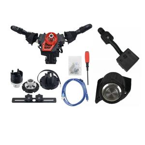 Obokidly Upgrade Type DIY Racing Simulator Steering Wheel Turn Signal Wiper Lever Switch For Logitech G27 G29 G920 G923 Logitech Thrustmaster T300 (Upgrade Type-For G27/G29, Black)