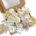 Ponatia Small Wedding Arch Flowers, Artificial Dusty Rose Flowers for Wedding Welcome Signs Decorations and Arch Flower for Wedding Ceremony Reception (Dusty Rose & Blush)