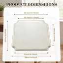 Sintuff 4 Pcs Wishbone Chair Cushions for Dining Chairs, PU Leather Seat Pads with Soft Foam, Compatible with Hans Wegner Style Y Chair, White
