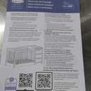 Graco Remi 4-in-1 Convertible Crib & Changer (White) - with Graco Premium Foam Crib & Toddler Mattress