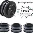 SB00L00 String Trimmer Replacement Spool Compatible with Greenworks SB00L00 ST60V ST60V-T0 .080-Inch 80V Front Mount String Trimmer Replacement Spool Refills Dual Line 2901619 2906302 Trimmer Line, Black