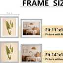 VIOLABBEY 14x16 Picture Frame Silver, Ornate Vintage Photo Frame | Displays 11x14 Photos with Mat or 14x16 Photos without Mat, Classic Antique Picture Frame for Wall or Tabletop Display