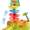 Children's Pitching Toys, Hammer Hitting Competitive Counting Mode Track Sliding Toys for Toddlers Kids Aged 1-5